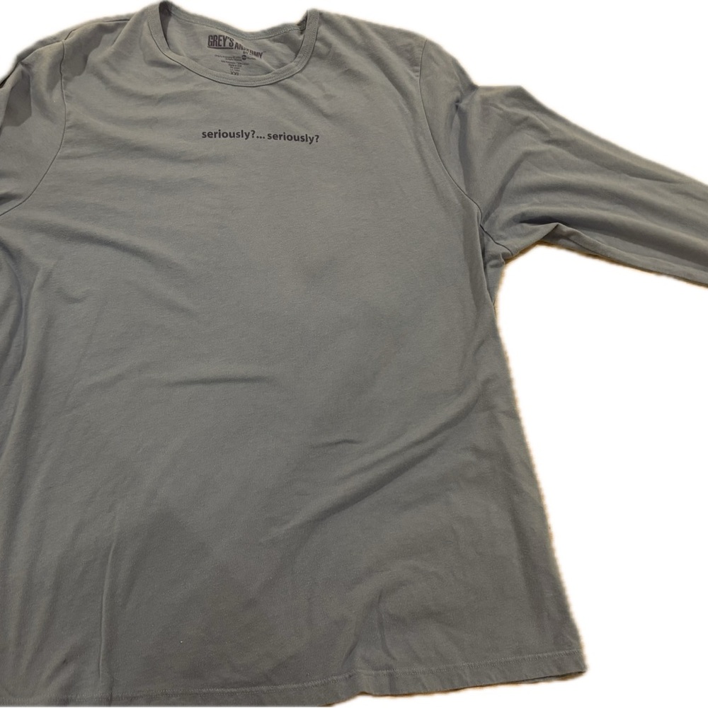 Grey's Anatomy Light Blue Long Sleeve Tee